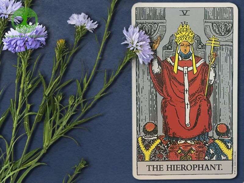 Hình ảnh lá bài the hierophant 