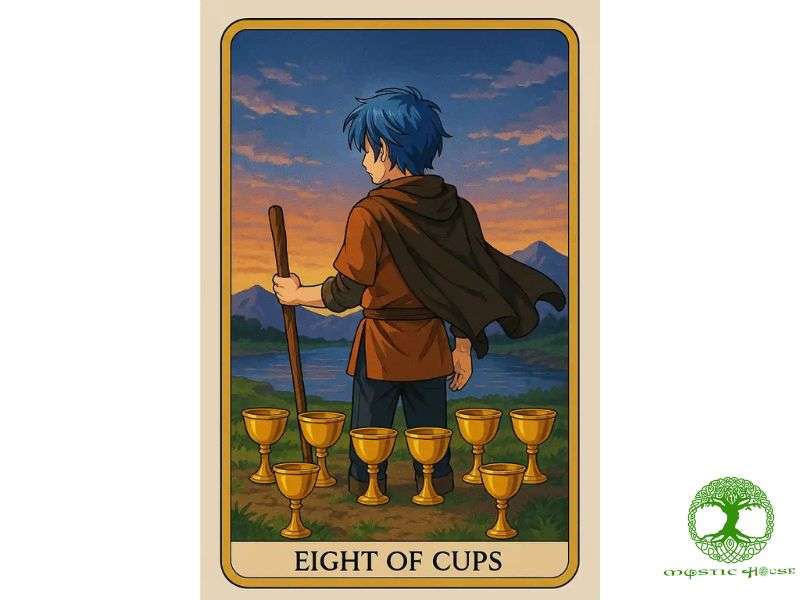 Lá bài Eight Of Cups trong công việc và tài chính