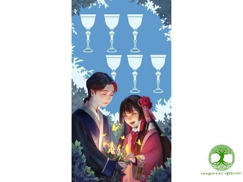 Lá bài Six Of Cups ngược