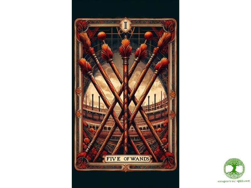 Five of wands có ý nghĩa gì trong các khía cạnh cuộc sống?
