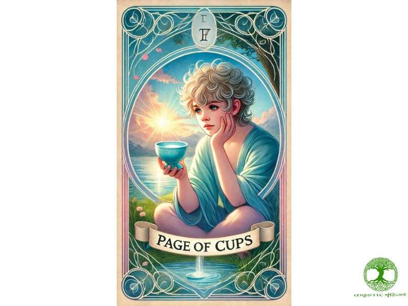 Page of cups kết hợp với các lá bài khác mang ý nghĩa 