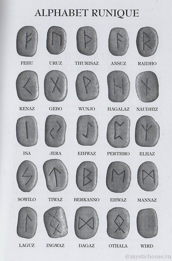 Tập Hợp Các Runes Cổ Bắc Âu Scandinavia Bảng Chữ Cái Runic Futhark Biểu  Tượng Huyền Bí Cổ Đại Chữ Viking Trên Phông Chữ Trắng Rune Hình Minh Họa  Vector Với Kết