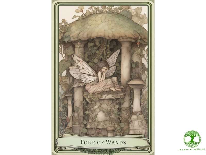 Ý nghĩa xuôi của lá bài four of wands là gì?