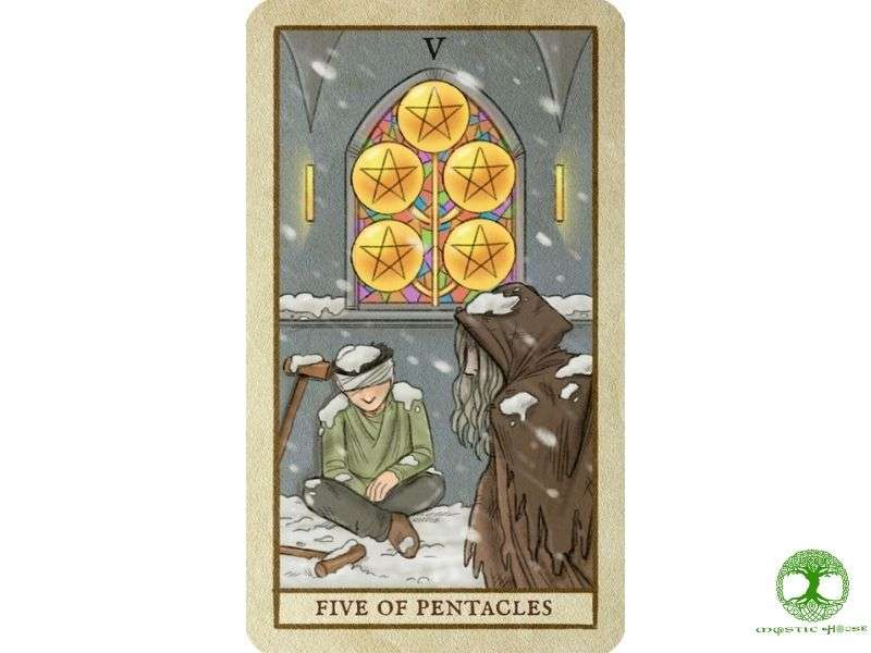 Five of pentacles mang thông điệp gì khi xuất hiện ngược?