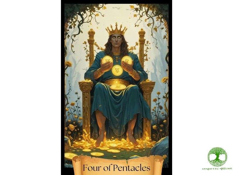 Four of pentacles có mối liên hệ gì với các lá bài khác?