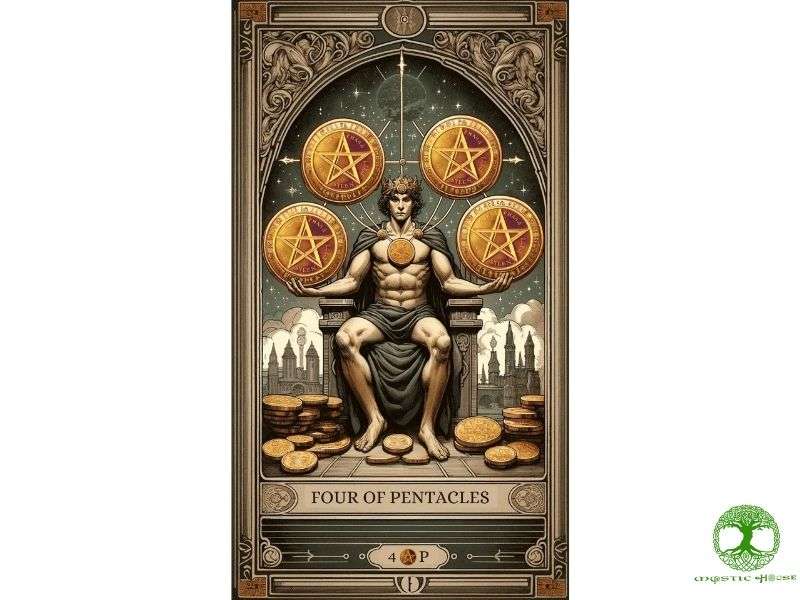 Four of pentacles ngược mang thông điệp gì?