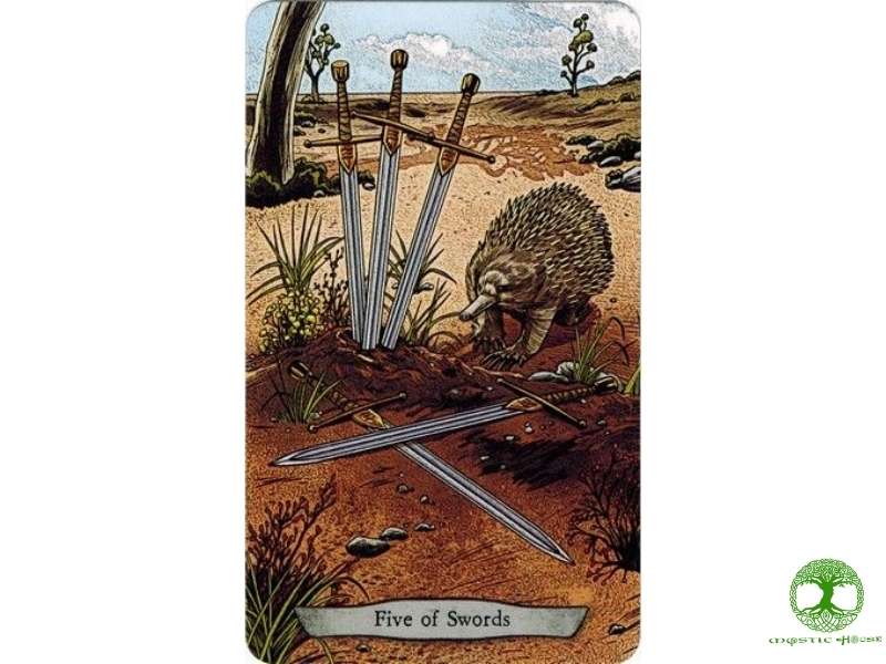 Khi nào lá bài five of swords thường xuất hiện trong trải bài?