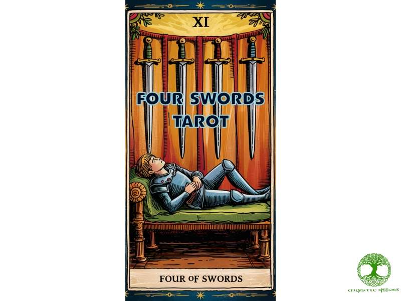 Lá bài four of swords kết hợp với các lá bài khác nói lên điều gì?