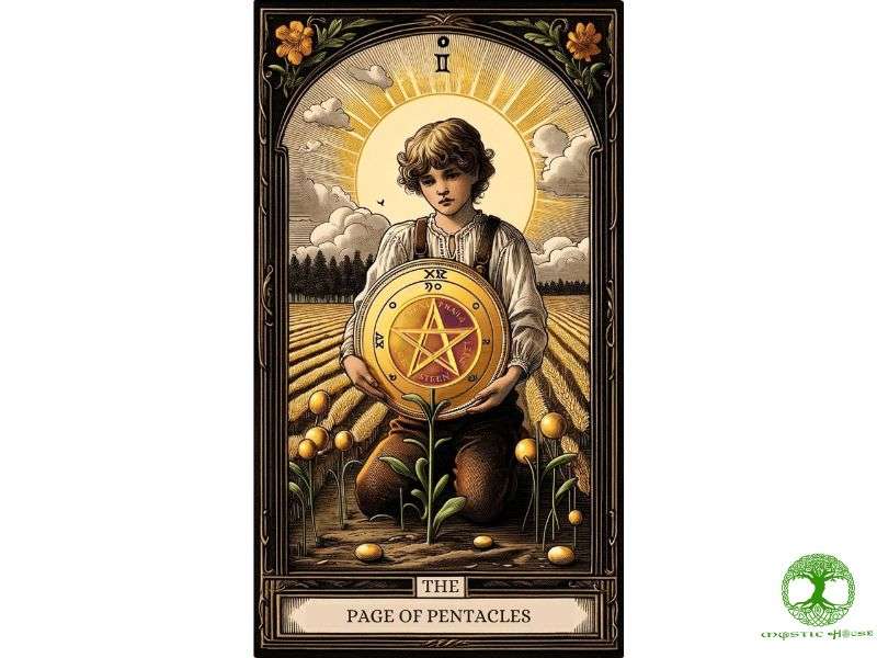 Lá bài page of pentacles kết hợp với các lá bài khác mang ý nghĩa gì?