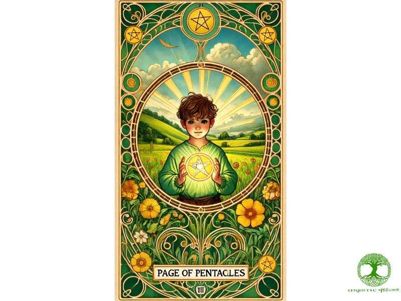 Lá bài page of pentacles mang thông điệp gì trong sự nghiệp và công việc?