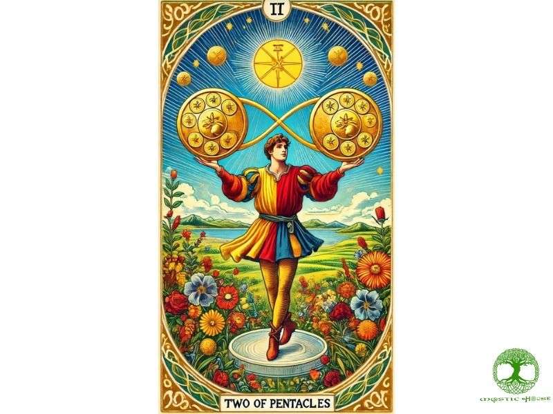 Lá bài two of pentacles ngược mang thông điệp gì?