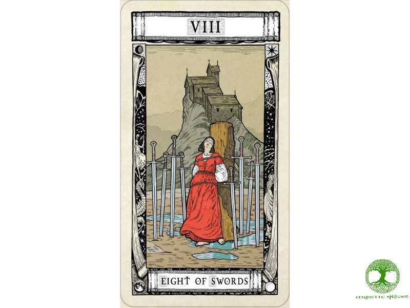 Làm thế nào để vượt qua thách thức mà lá eight of swords đại diện?