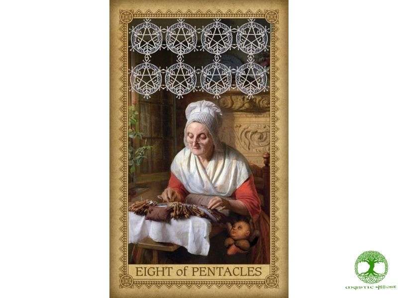 Lời khuyên nào dành cho querent khi bốc được lá bài eight of pentacles?