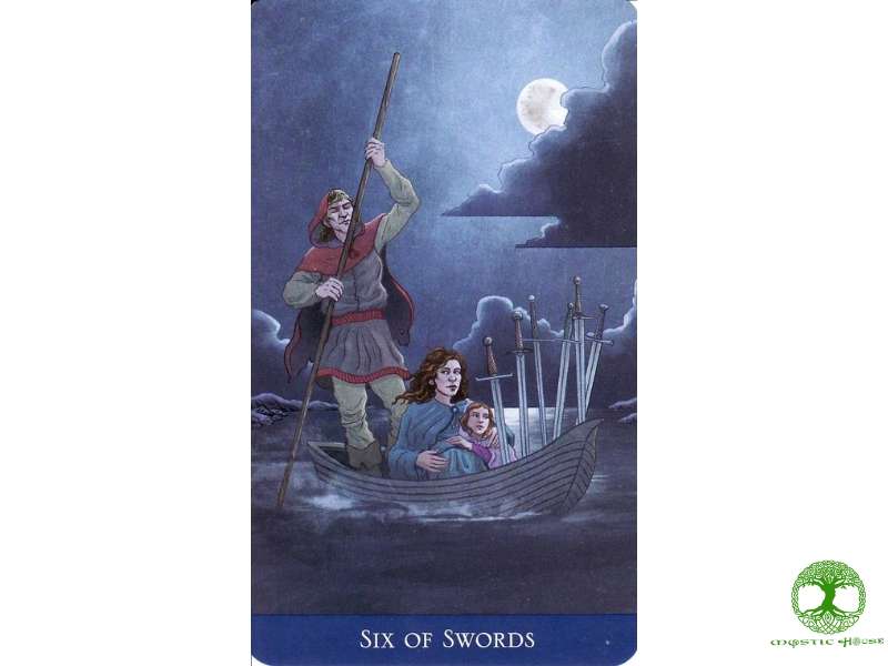 Six of swords kết hợp với các lá bài khác mang thông điệp gì?