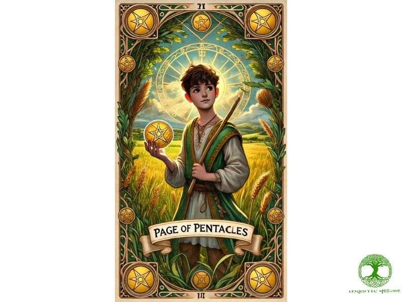 Tổng quan về lá bài page of pentacles