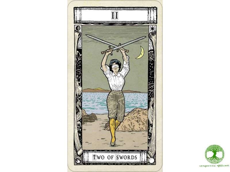 Two of swords kết hợp với các lá bài khác nói lên điều gì?