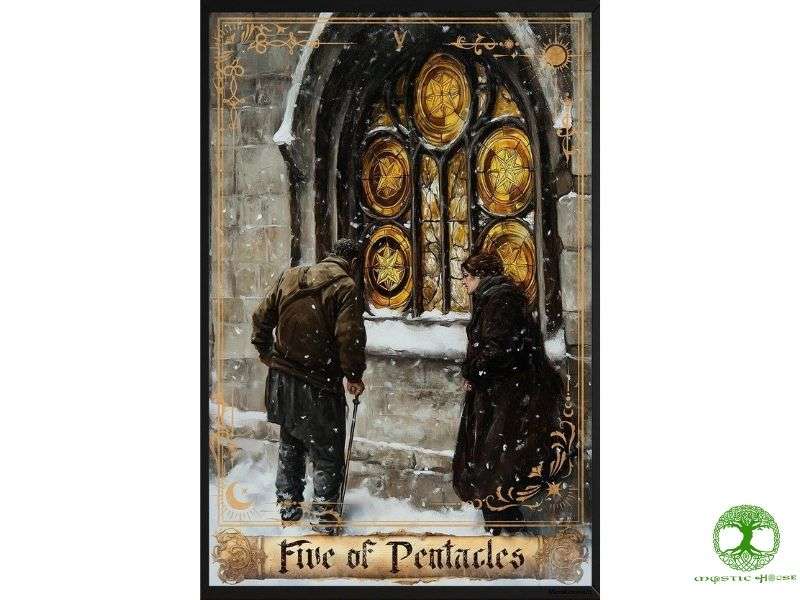 Ý nghĩa chính của five of pentacles khi xuất hiện xuôi là gì?