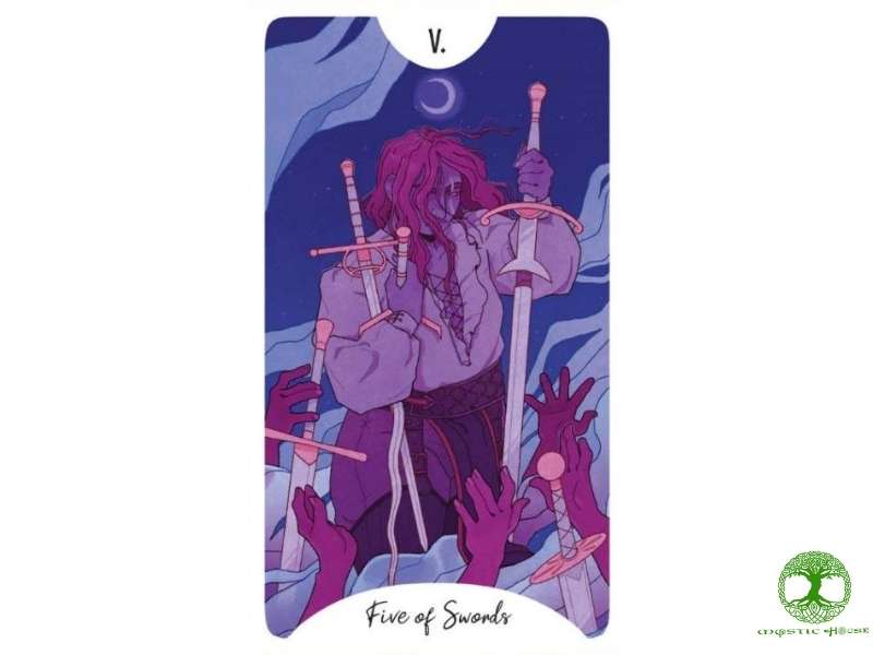 Ý nghĩa chính của lá bài five of swords là gì?