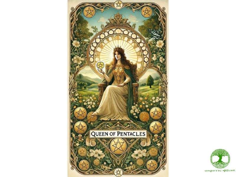 Ý nghĩa lá bài queen of pentacles trong sự nghiệp và tài chính là gì?