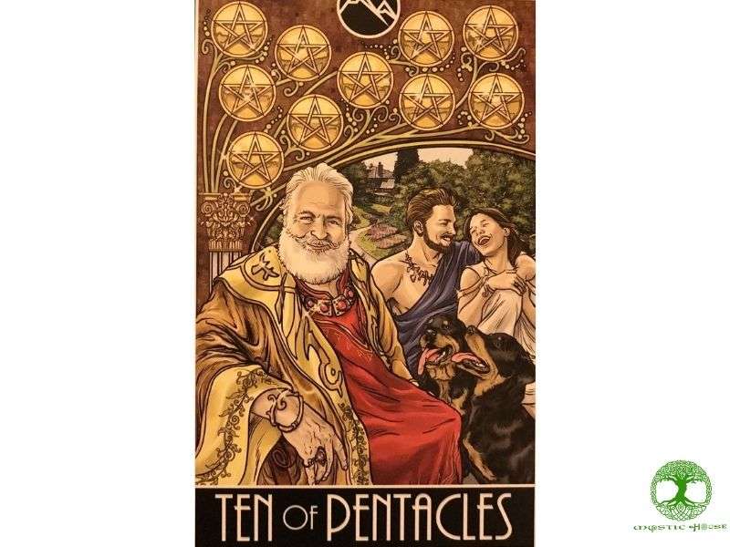Ý nghĩa lá bài ten of pentacles khi xuất hiện xuôi là gì?