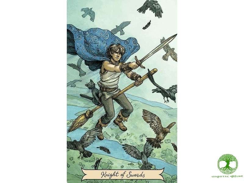Ý nghĩa xuôi của knight of swords là gì?