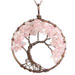 Mat Day Chuyen Tree of Life Rose Quartz 1