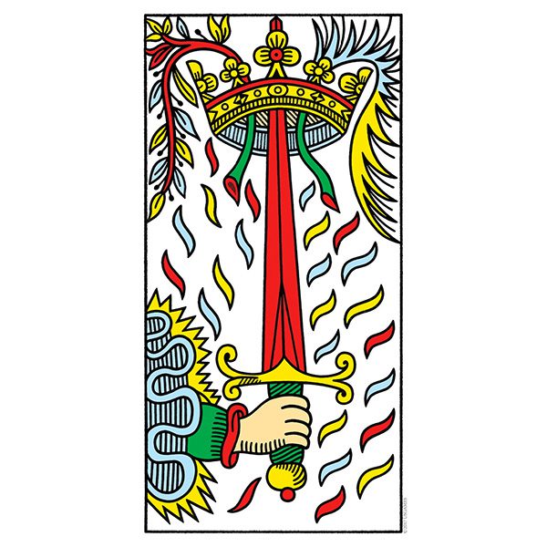 A Tarot de Marseille “Pips” Overview: The Exclamatory and Meditative Swords