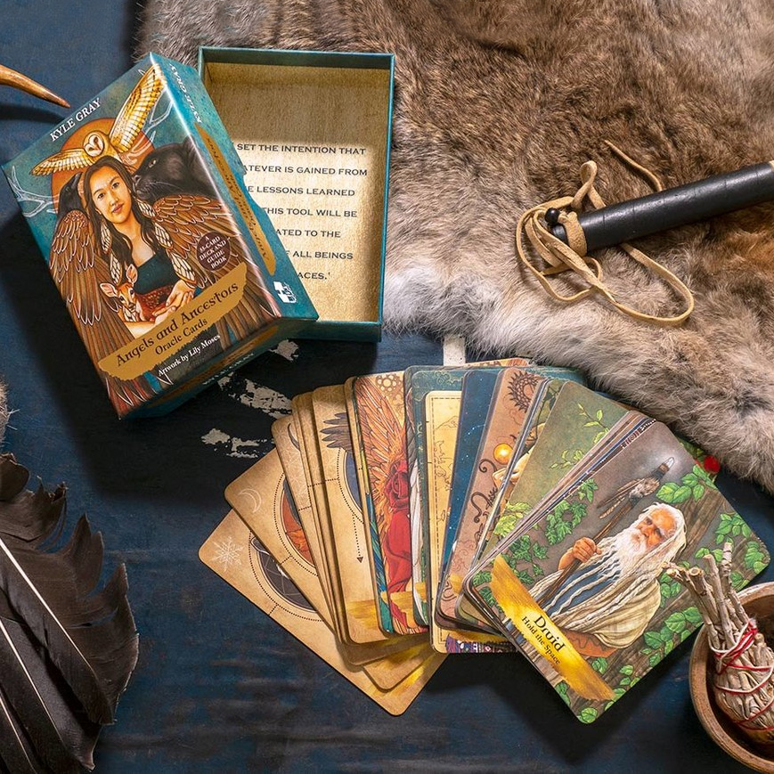 Angels & Ancestors Oracle Cards 55 tlg Tarotkarten Tarokarten Brettspiel Party 