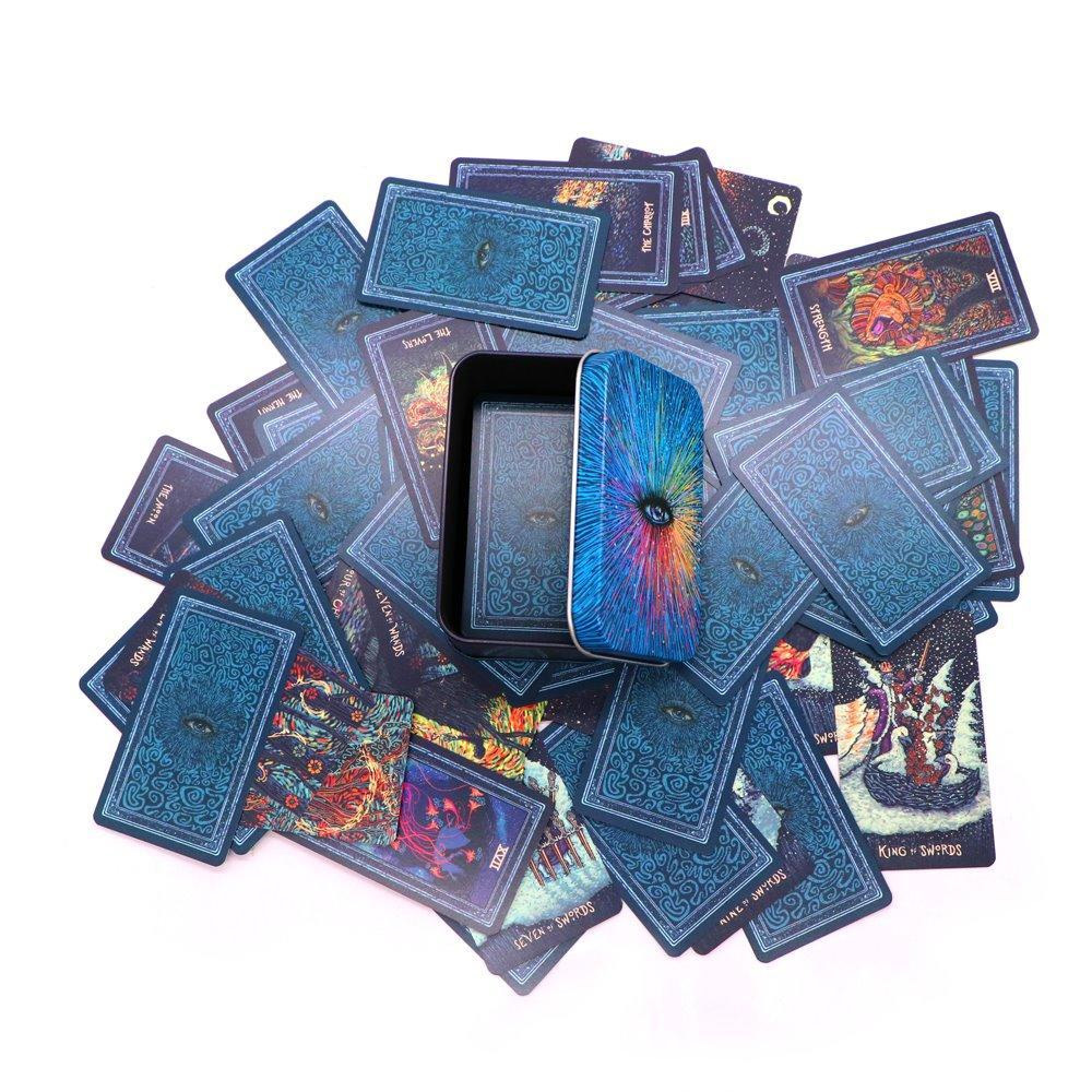 Bộ bài Prisma Visions Tarot - Tin Edition Phiên bản hộp thiếc