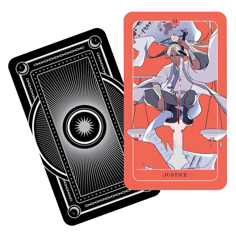 Japanese Anime Tarot Cardscute Tarot Cardsbeginner Tarot - Etsy