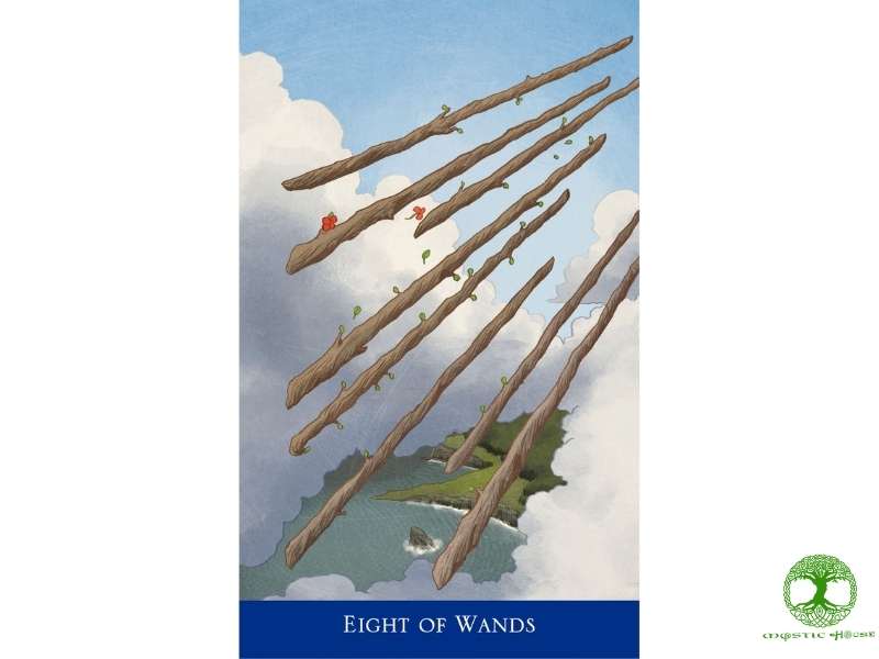 Eight of wands khi kết hợp với các lá bài khác có ý nghĩa gì?