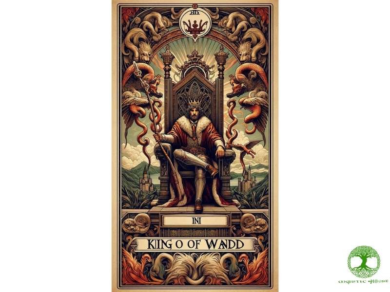 King of wands khi kết hợp với các lá bài khác báo hiệu điều gì?