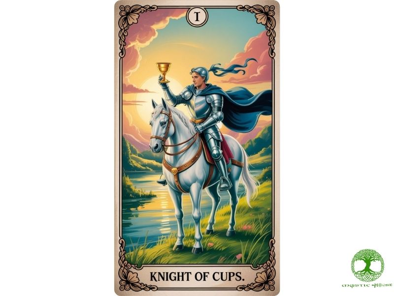Knight of cups liên kết với các lá bài khác trong tarot 