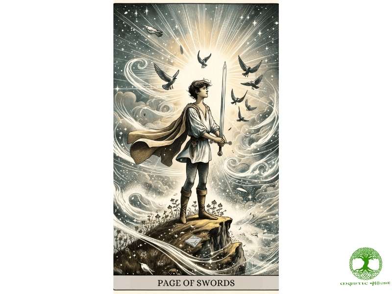 Page of swords đại diện cho tính cách và năng lượng nào?