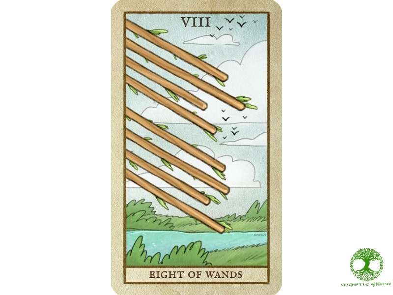 Ý nghĩa lá bài eight of wands khi ngược là gì?