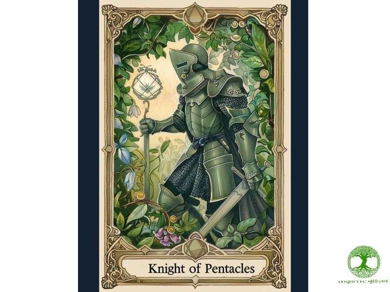 Ý nghĩa lá bài knight of pentacles khi xuất hiện xuôi là gì?