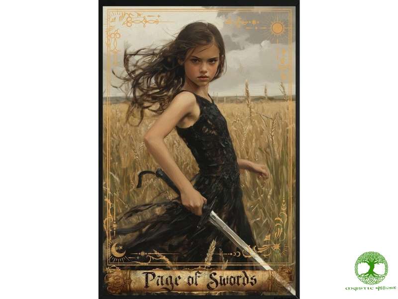 Ý nghĩa lá page of swords khi xuất hiện ở các vị trí trải bài khác nhau?