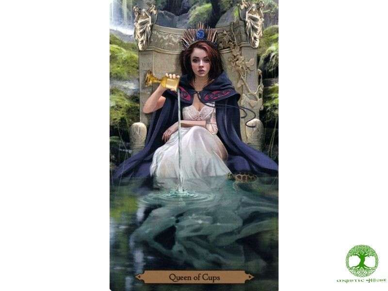 Ý nghĩa xuôi của lá bài queen of cups 