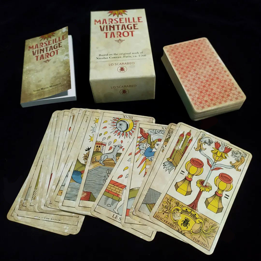 Bộ Bài Marseille Vintage Tarot - Bộ Bài Hoài Cổ Kiểu Pháp