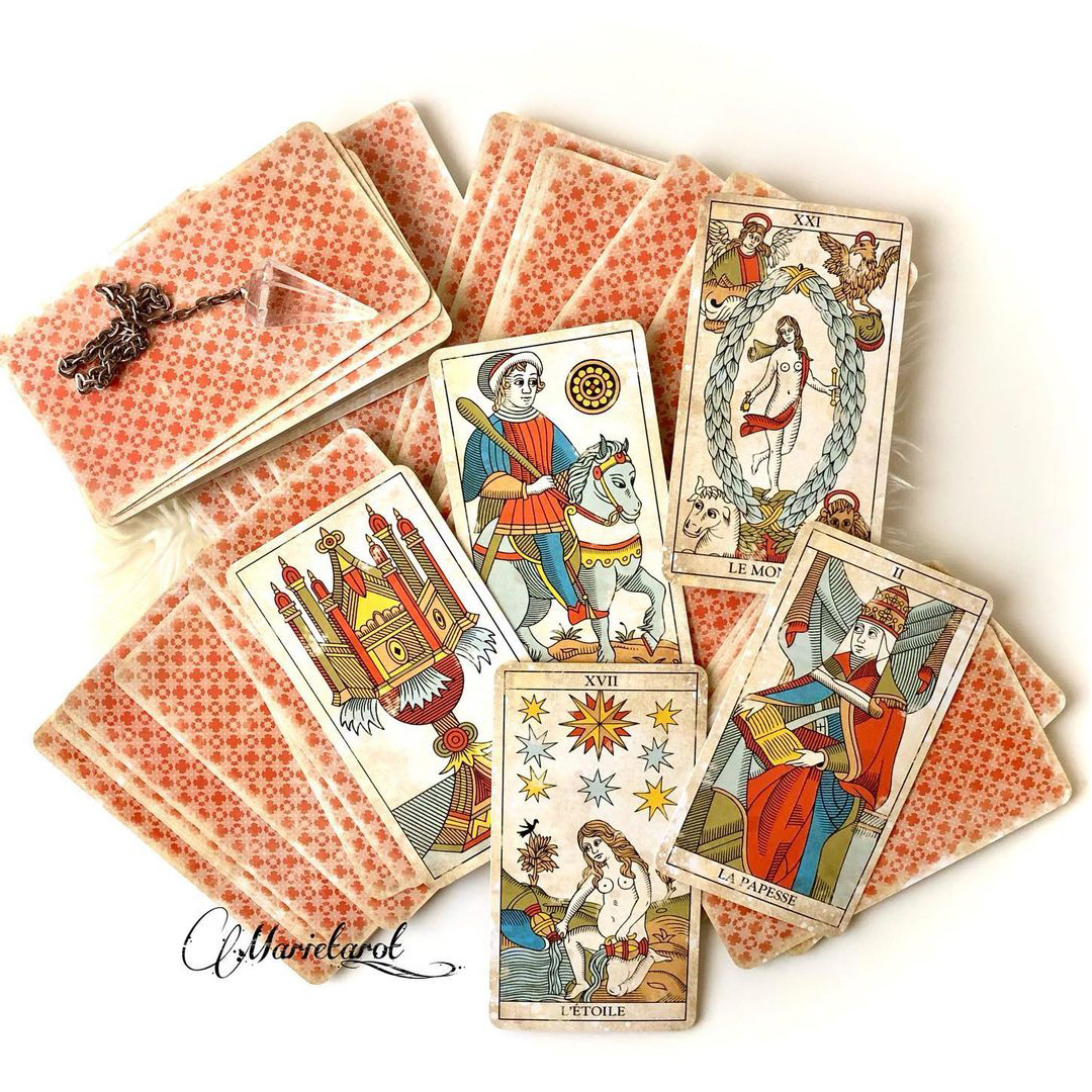 Bộ Bài Marseille Vintage Tarot - Bộ Bài Hoài Cổ Kiểu Pháp
