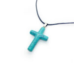 Divine Cross Pendant – Blue Turquoise 1