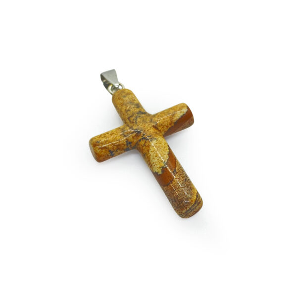 Divine Cross Pendant – Breciated Jasper 2