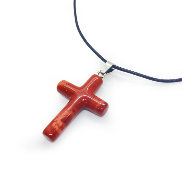Divine Cross Pendant – Red Jasper 1