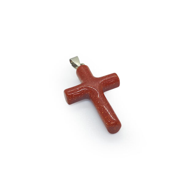 Divine Cross Pendant – Red Sandstone 2