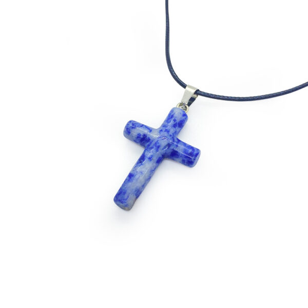 Divine Cross Pendant – Sodalite 1