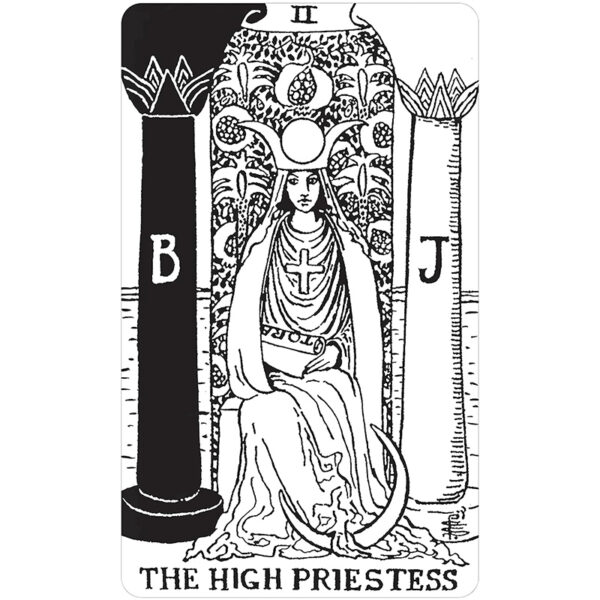 Black and White Rider Waite Tarot Deck 2