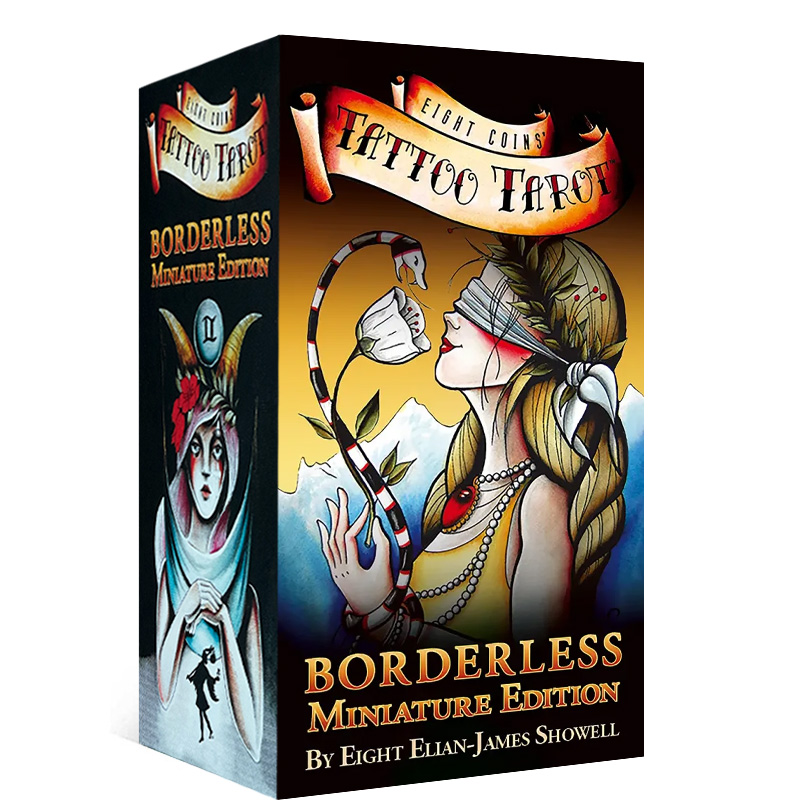 Eight Coins' Tattoo Tarot - Borderless Miniature Edition 8