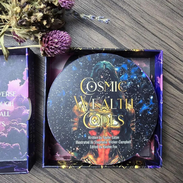 Cosmic Wealth Codes Affirmation Deck 8