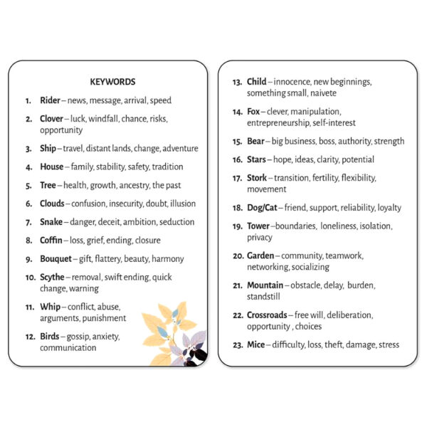Pocket Lenormand 7